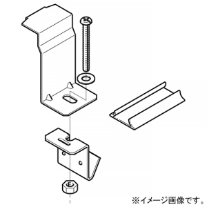 ネグロス電工 アングル用接続部振れ止め金具 ARタイプ 腐食防止用 フランジ厚4〜8mm用 適合等辺山形鋼40・50・60・65mm 適合ラック8AR 8ARS12