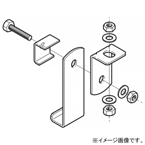 ネグロス電工 斜め吊り金具 ARタイプ 適合ラック10AR 適合吊りボルトW3/8 10ARFH1