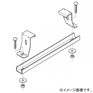 ネグロス電工 【受注生産品】底板カバークランプ ARタイプ 適合ラック10AR 適合ラック幅200mm 10ACVCB20