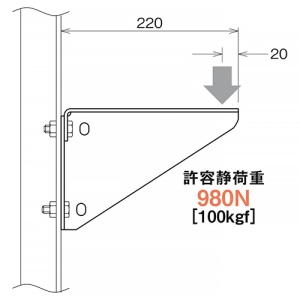 ネグロス電工 立上り支持用ブラケット ARタイプ 立上り支持用ブラケット ARタイプ ARBK10 画像3