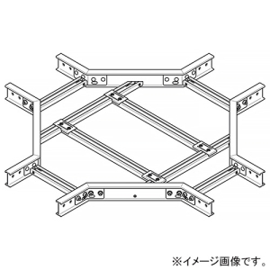 ネグロス電工 【受注生産品】X形分岐ラック FRタイプ 適合ラック5FR 幅200mm 5FRX20