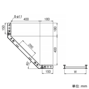ネグロス電工 【受注生産品】インサイドベンドラック FRタイプ 適合ラック7FR 幅600mm 【受注生産品】インサイドベンドラック FRタイプ 適合ラック7FR 幅600mm 7FRI-60 画像2