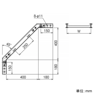 ネグロス電工 【受注生産品】アウトサイドベンドラック FRタイプ 適合ラック5FR 幅300mm 【受注生産品】アウトサイドベンドラック FRタイプ 適合ラック5FR 幅300mm 5FRO-30 画像2