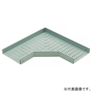 ネグロス電工 【受注生産品】外直角L形分岐ラック PRタイプ 穴あきタイプ 幅200mm PRLA20A