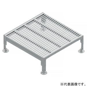 ネグロス電工 組立式歩廊架台 1段ステップ 幅1020×長さ1500mm STP35150-100