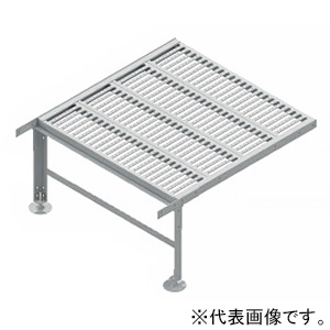 ネグロス電工 組立式歩廊架台 2段ステップ 延長キット 幅1020×歩廊部長さ11020mm STP55150E-100