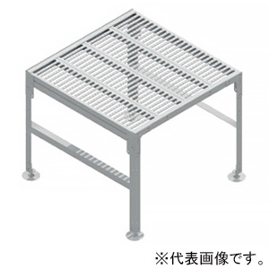 ネグロス電工 組立式歩廊架台 3段ステップ 階段なし 幅1020×歩廊部長さ1020mm STP8550NS-100