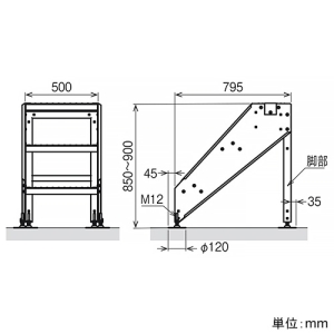 ネグロス電工 組立式踏み台キット 3段ステップ 組立式踏み台キット 3段ステップ STPF85 画像2