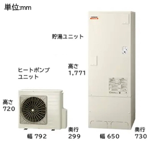 日立 ヒートポンプ給湯器 ≪エコキュート・ナイアガラ出湯≫ 一般地仕様(-10℃対応) 水道直圧給湯フルオート 370L(3〜5人用) 標準タンク ヒートポンプ給湯器 ≪エコキュート・ナイアガラ出湯≫ 一般地仕様(-10℃対応) 水道直圧給湯フルオート 370L(3〜5人用) 標準タンク BHP-F37XD 画像2