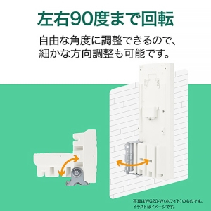 サン電子 地デジ用UHF平面アンテナ ブースタ内蔵型 26素子 水平偏波用 ブラック 地デジ用UHF平面アンテナ ブースタ内蔵型 26素子 水平偏波用 ブラック WG26B-K-EC 画像3