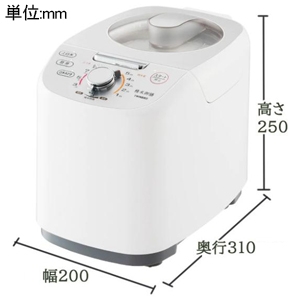ツインバード コンパクト精米器 ≪精米御膳≫ かくはん方式 容量1〜5合(0.18〜0.9L) ホワイト コンパクト精米器 ≪精米御膳≫ かくはん方式 容量1〜5合(0.18〜0.9L) ホワイト MR-E751W 画像2