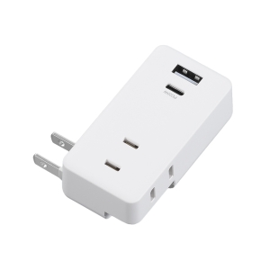 ヤザワ 極小USBタップ 2個口 PD20W 白 極小USBタップ 2個口 PD20W 白 H5FS400PD20WH 画像2