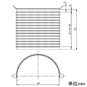 オーケー器材 中空壁丸穴スリーブ 適合開口径φ135mm 1梱包5セット(2枚1セット)入 中空壁丸穴スリーブ 適合開口径φ135mm 1梱包5セット(2枚1セット)入 K-JIM125 画像2
