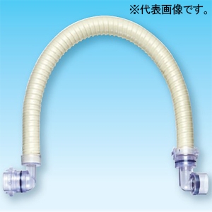 オーケー器材 ドレンアップ専用配管 ≪工速ドレンホース≫ 断熱ドレンパイプ用 室内機側VP25エルボ・配管側呼び径25エルボ 配管長さ700mm K-FHU5DPDM