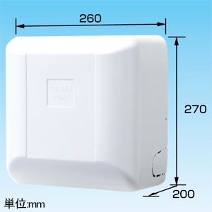 オーケー器材 ドレンポンプキット 中揚程タイプ(2・2.5m) 壁掛形用 100V用 ドレン排出流量24L/h 配管スペーサー付 ドレンポンプキット 中揚程タイプ(2・2.5m) 壁掛形用 100V用 ドレン排出流量24L/h 配管スペーサー付 K-DU155KS 画像2