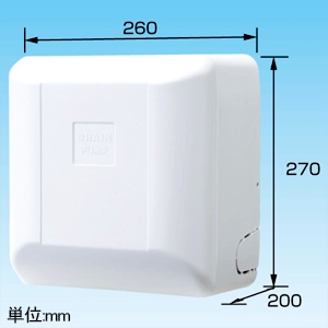 オーケー器材 ドレンポンプキット 中揚程タイプ(2・2.5m) ダイキン工業製スカイエア・ビル用マルチエアコン・ガスヒートポンプエアコン壁掛形用 単相200V用 ドレン排出流量24L/h 配管スペーサー付 ドレンポンプキット 中揚程タイプ(2・2.5m) ダイキン工業製スカイエア・ビル用マルチエアコン・ガスヒートポンプエアコン壁掛形用 単相200V用 ドレン排出流量24L/h 配管スペーサー付 K-DU156KV 画像2