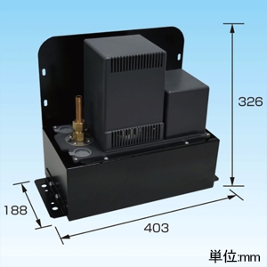オーケー器材 ドレンポンプキット 中揚程タイプ(5・7m) 設備用・工場用エアコン用 単相200V用 ドレン排出流量350L/h ドレンポンプキット 中揚程タイプ(5・7m) 設備用・工場用エアコン用 単相200V用 ドレン排出流量350L/h K-DU352K 画像2