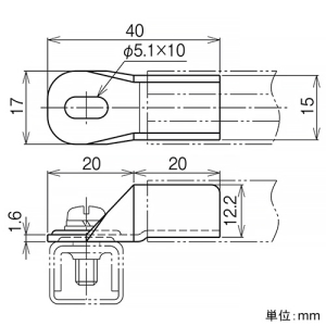 ネグロス電工 1R用枠組金具 《ネジック&reg;》 盤・火災報知設備用 1R用枠組金具 《ネジック&reg;》 盤・火災報知設備用 1PE 画像2