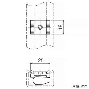 ネグロス電工 ナット 《ネジック&reg;》 盤・火災報知設備用 2D-24Eレール用 ねじ径M4 ナット 《ネジック&reg;》 盤・火災報知設備用 2D-24Eレール用 ねじ径M4 2DZ-4E 画像2