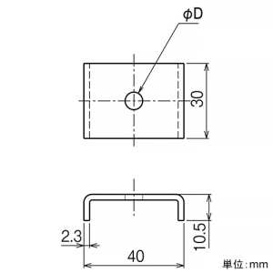 ネグロス電工 座金 《ネジック&reg;》 盤・火災報知設備用 2D-24Eレール用 穴径φ4.5mm 座金 《ネジック&reg;》 盤・火災報知設備用 2D-24Eレール用 穴径φ4.5mm 2DF-4E 画像2