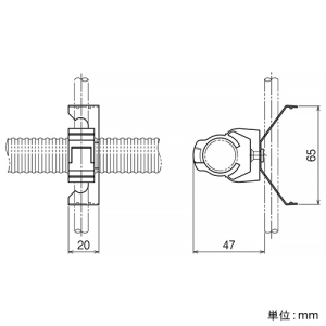 ネグロス電工 吊りボルト用SPフレキ管支持金具 《SPロック&reg;》 盤・火災報知設備用 W3/8ボルト用 吊りボルト用SPフレキ管支持金具 《SPロック&reg;》 盤・火災報知設備用 W3/8ボルト用 HSPF20A-W3 画像2