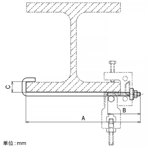 ネグロス電工 HB吊り金具用補強金具 H形鋼用 フランジ厚15〜21・幅150〜200mm用 溶融亜鉛めっき仕上仕様 HB吊り金具用補強金具 H形鋼用 フランジ厚15〜21・幅150〜200mm用 溶融亜鉛めっき仕上仕様 Z-HBRH1520F1 画像2