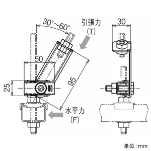 ネグロス電工 吊りボルト振れ止め金具 《ガッチリロック&reg;》 片側用 W3/8用 高耐食性めっき鋼板製 吊りボルト振れ止め金具 《ガッチリロック&reg;》 片側用 W3/8用 高耐食性めっき鋼板製 SD-DYR1S-W3 画像2