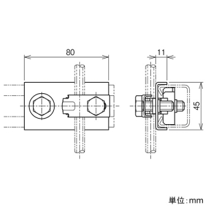 ネグロス電工 中間支持用ハンガー吊り金具 《ワールドダクター&reg;》 開口横向き用 W3/8・W1/2兼用 D1・D2・D3タイプ用 中間支持用ハンガー吊り金具 《ワールドダクター&reg;》 開口横向き用 W3/8・W1/2兼用 D1・D2・D3タイプ用 DHBYS-W3W4 画像2