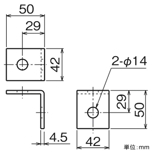 ネグロス電工 チャンネル壁面振れ止め金具 D1・D2・D3タイプ用 チャンネル壁面振れ止め金具 D1・D2・D3タイプ用 41A1 画像2