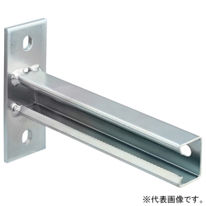 ネグロス電工 チャンネルブラケット 《ワールドダクター&reg;》 立上り配管用 長さ200mm 電気亜鉛めっき仕様 D1RBKC20