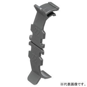 ネグロス電工 PF管支持クリップ 《ワールドダクター&reg;》 PF管呼び54 グレー PFDC54-E