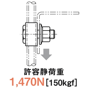 ネグロス電工 長穴付きアングル用中間支持金具 《RVラック&reg;》 Z-R45A300・W1/2用 溶融亜鉛めっき仕上 長穴付きアングル用中間支持金具 《RVラック&reg;》 Z-R45A300・W1/2用 溶融亜鉛めっき仕上 Z-R45AMR-W4 画像3