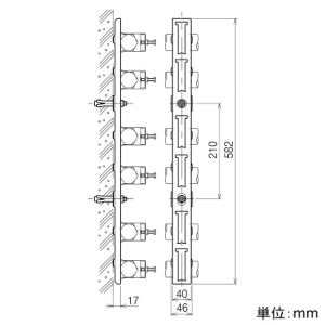 ネグロス電工 道路トンネル用ケーブル支持架台 《ウィングリップ&reg;》 ケーブル6条タイプ 道路トンネル用ケーブル支持架台 《ウィングリップ&reg;》 ケーブル6条タイプ S-CTK6SN2 画像2