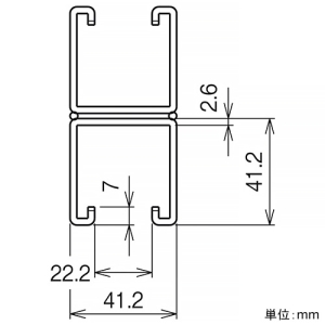 ネグロス電工 【受注生産品】チャンネル 《サポートシステム》 定尺3m 【受注生産品】チャンネル 《サポートシステム》 定尺3m Z-D41-300W 画像2