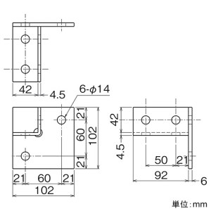 ネグロス電工 フレーム金具 《ネグストラット&reg;》 フレーム金具 《ネグストラット&reg;》 41B3 画像2