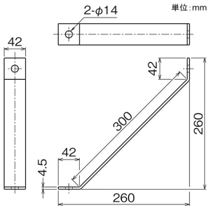 ネグロス電工 フレーム金具 《ネグストラット&reg;》 フレーム金具 《ネグストラット&reg;》 41C1 画像2