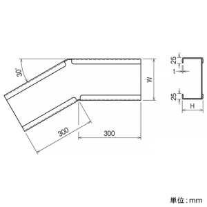 ネグロス電工 【受注生産品】水平ベンドダクト 《金属ダクト》 DPSタイプ 角度30° ダクト幅300mm 高さ200mm 高耐食性めっき鋼板製 【受注生産品】水平ベンドダクト 《金属ダクト》 DPSタイプ 角度30° ダクト幅300mm 高さ200mm 高耐食性めっき鋼板製 SD-DPA302030 画像3