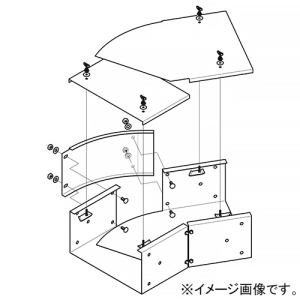 ネグロス電工 【受注生産品】水平自在継ぎダクト 《金属ダクト》 DPSタイプ ダクト幅500mm 高さ200mm 高耐食性めっき鋼板製 SD-DPHF5020