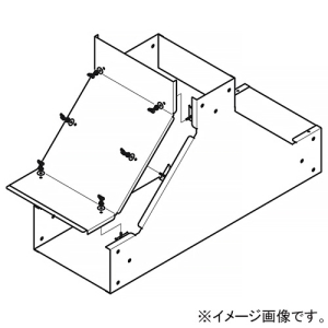 ネグロス電工 【受注生産品】立上り用垂直T形分岐ダクト 《金属ダクト》 DPSタイプ ダクト幅500mm 高さ200mm 溶融亜鉛めっき仕上 Z-DPIT5020