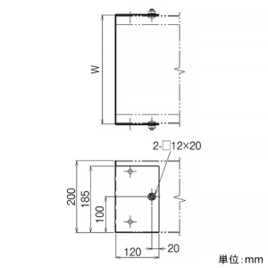 ネグロス電工 エンドキャップ 《金属ダクト》 DPSタイプ ダクト幅300mm 高さ200mm 高耐食性めっき鋼板製 エンドキャップ 《金属ダクト》 DPSタイプ ダクト幅300mm 高さ200mm 高耐食性めっき鋼板製 SD-DPC3020 画像2
