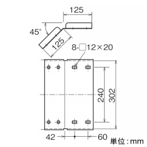 ネグロス電工 【受注生産品】分岐用継ぎ金具 《金属ダクト》 DPSタイプ ダクト高さ300mm 溶融亜鉛めっき仕上 【受注生産品】分岐用継ぎ金具 《金属ダクト》 DPSタイプ ダクト高さ300mm 溶融亜鉛めっき仕上 Z-DPLG300 画像2