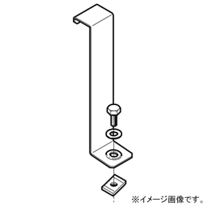 ネグロス電工 振れ止め金具 ダクト・メタルモール用 D1・D2タイプ用 ダクト高さ100mm 高耐食性めっき鋼板製 SD-TRFS1A