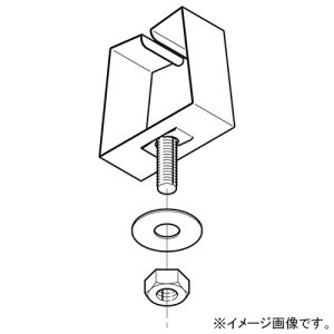 ネグロス電工 【受注生産品】開口上向き用器具取付金具 《アルミダクト》 AD5タイプ ネジサイズW3/8 ADK5UK-9