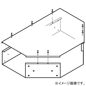 ネグロス電工 【受注生産品】T形分岐 《ケーブルダクト》 ADSタイプ ダクト幅200mm 高さ100mm ADT2010