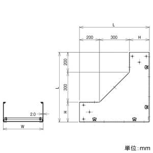 ネグロス電工 【受注生産品】I形分岐(子桁付) 《ケーブルダクト》 ADSタイプ ダクト幅200mm 高さ100mm 【受注生産品】I形分岐(子桁付) 《ケーブルダクト》 ADSタイプ ダクト幅200mm 高さ100mm ADIK2010 画像2