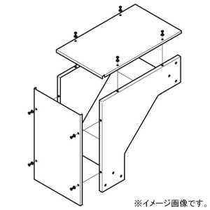 ネグロス電工 【受注生産品】O形分岐 《ケーブルダクト》 ADSタイプ ダクト幅300mm 高さ100mm ADO-3010
