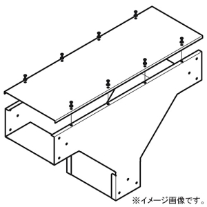 ネグロス電工 【受注生産品】立下り用垂直T形分岐 《ケーブルダクト》 ADSタイプ ダクト幅300mm 高さ200mm ADOT3020
