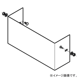 ネグロス電工 【受注生産品】エンドキャップ 《ケーブルダクト》 ADSタイプ ダクト幅300mm ダクト高さ100mm ADC3010