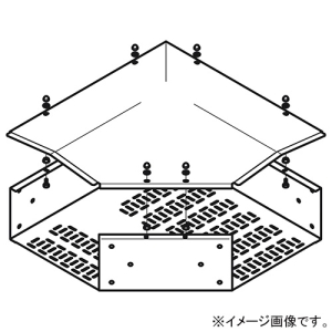 ネグロス電工 【受注生産品】外直角L形分岐 《鋼製トラフ》 幅400mm 高さ100mm SD-TRFLA4010
