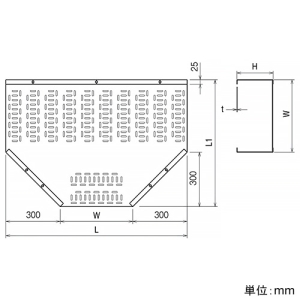 ネグロス電工 【受注生産品】T形分岐 《鋼製トラフ》 幅300mm 高さ100mm 【受注生産品】T形分岐 《鋼製トラフ》 幅300mm 高さ100mm SD-TRFT3010 画像2